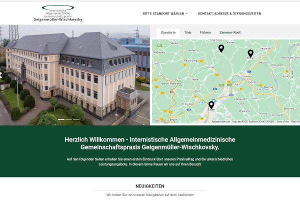 Webseite Arztpraxis Vorschaubild