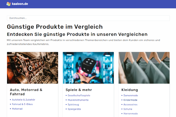 Vergleichsportal: kaaloon.de Vorschaubild